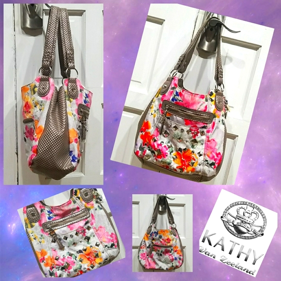 Kathy Van Zeeland Handbags - Kathy Van Zeeland Purse NWOT- Fun Bright Floral